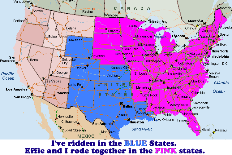 States we've ridden in