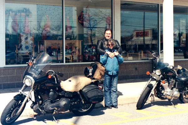 With my husband 'Android' on the Vermort ride